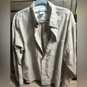 Columbia Beige Casual Button Down Shirt